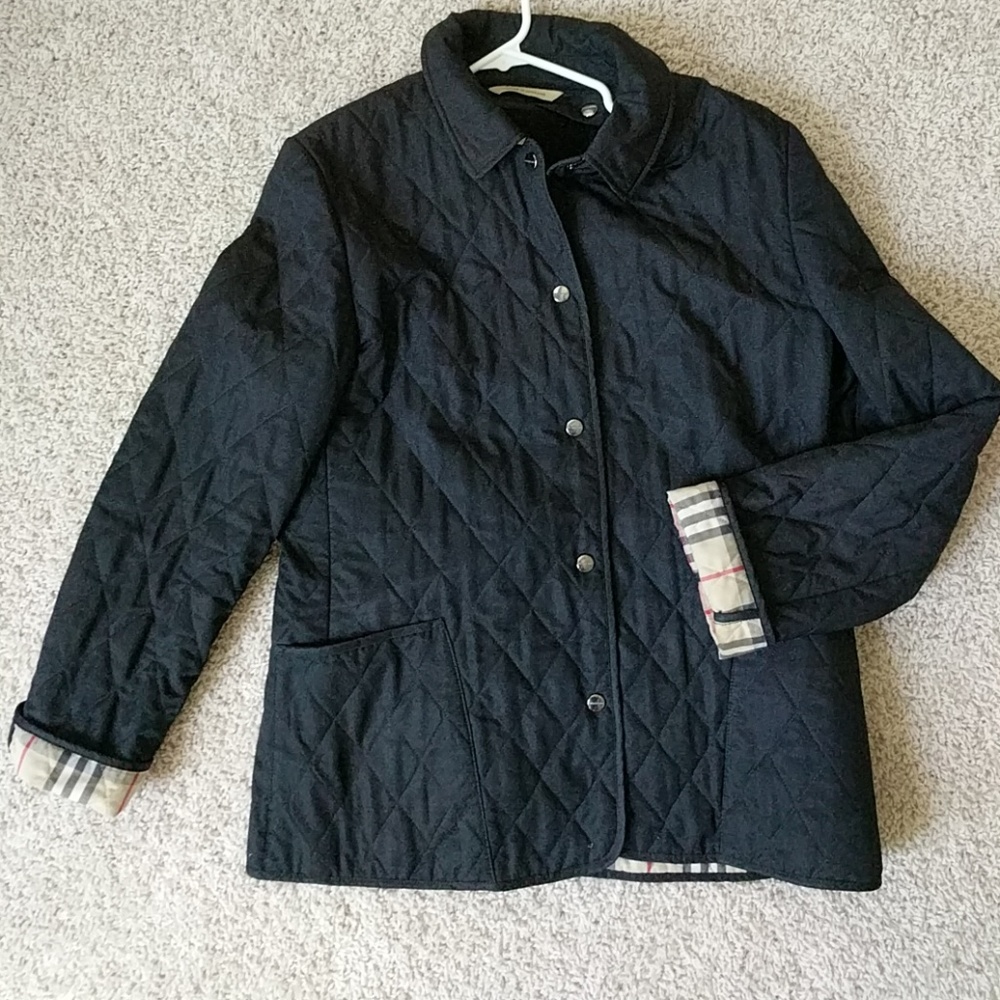 Burburry Quilted Jacket w Warmer, Size 8/10